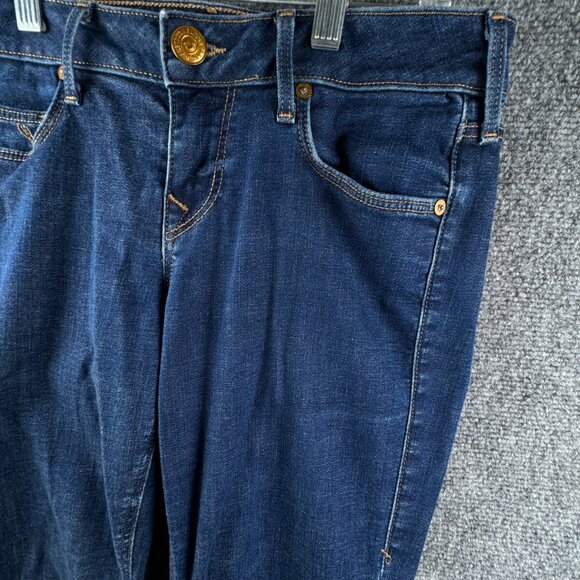 True Religion Women's Sz 29 Boot Cut Denim Blue Jeans Pants Designer Stretch - Picture 2 of 16